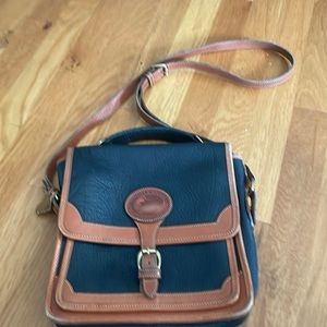 Navy and tan Dooney and Bourke vintage bag.